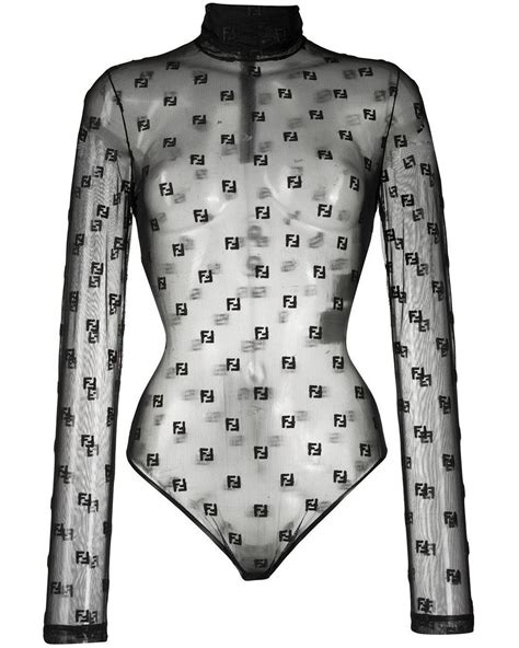 fendi sweatsuit|fendi sheer bodysuit.